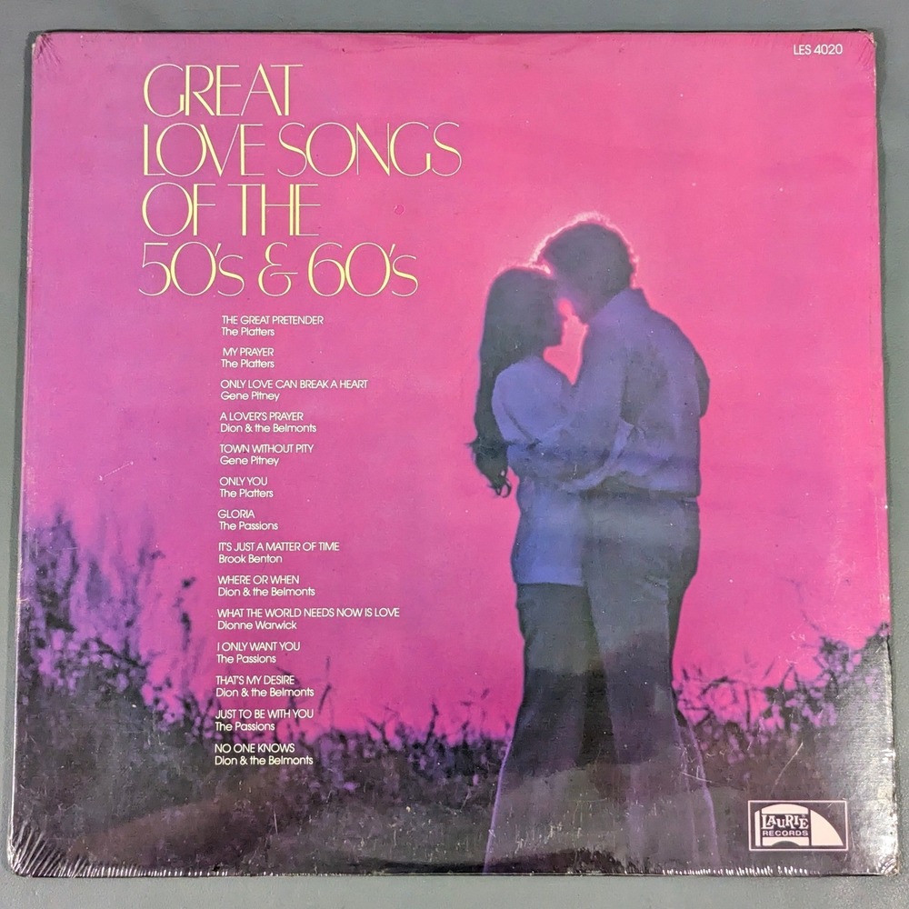 Great Love Songs of the 50s & 60s Vinyl LP Laurie Records LES 4020 Sealed 1979